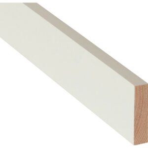 Rechteckleiste Weiß lackiert 10 mm x 40 mm Länge 900 mm